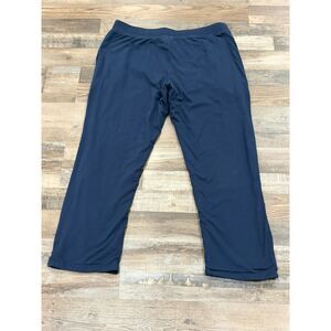 DUDE ROBE Navy Pants Mens Size L/XL Terry-Lined Loungewear Sweatpants Drawstring